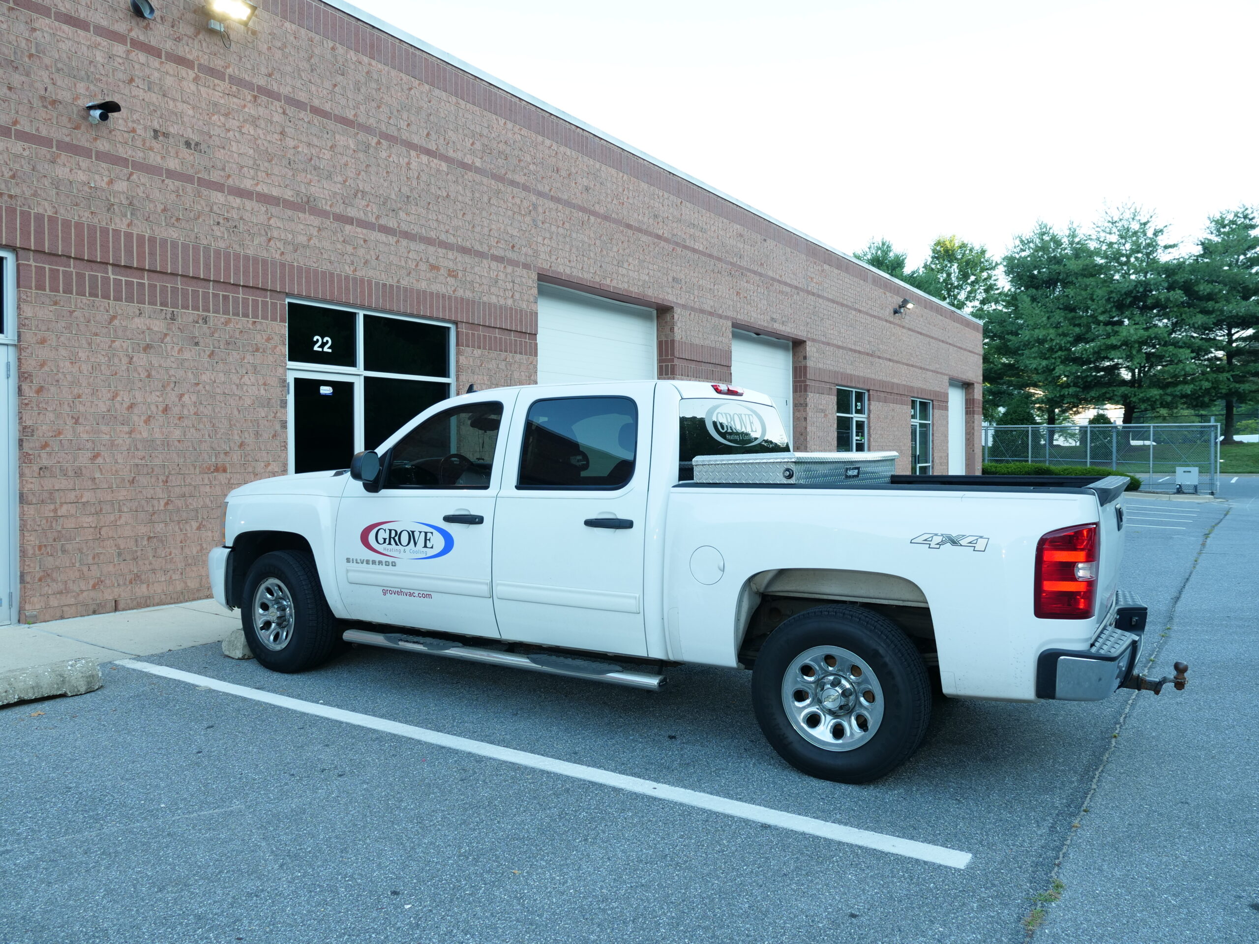 Grove truck ready to serve All About AC Coils in Annapolis
